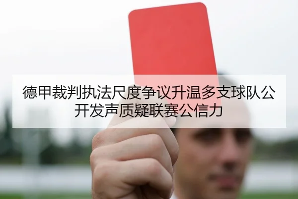 德甲裁判执法尺度争议升温多支球队公开发声质疑联赛公信力（kaiyun）
